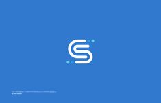 the letter s is shown on a blue background