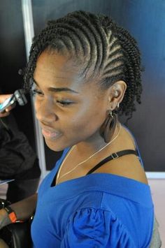 Easy Two Strand Twist Natural Hairstyles, Conrows Lines Natural Hair Short, Twist Natural Hair, Natural Hair Flat Twist, Natural Hair Short, Short Hair Twist Styles, Natural Hair Haircuts, Cornrows Natural Hair