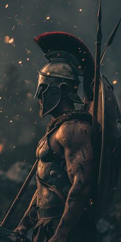 Greek Soldier, Rules For Life, Spartan Tattoo, Warrior Concept Art, Roman Soldier, Warriors Wallpaper, Male Pose Reference, Greek Warrior, Spartan Warrior