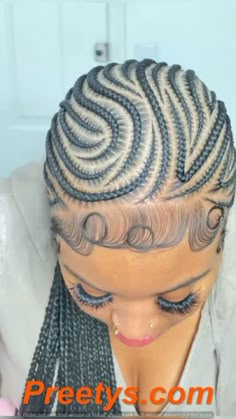 Freestyle Braiding Hairstyles, Curled Edges With Braids, Swirl Braids Black Women, Feed In Braid Designs, Alicia Keys Cornrows Braids, Small Stitch Braids, Alicia Keys Braids, Hair Braid Designs, Cornrows Natural Hair