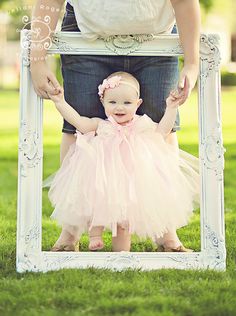 1st birthday picture: I will do this if babies come and she will surely have this dress!  Must Make for E in coral! First Birthday Picture Ideas, Theme Carnaval, Photographs Ideas