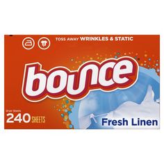 bounce chewing gum with orange and white background