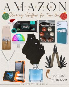 there are many different items that can be found in this ad for the brand's holiday gift guide