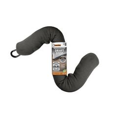 the travel pillow is made from dark grey fabric