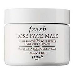 Fresh - Rose Face Mask  #sephora Fresh Rose Face Mask, Rose Face Mask, Real Rose Petals, Rose Face, Natural Hair Mask, Anti Aging Oils, Boost Hair Growth, Younger Skin, Best Face Mask