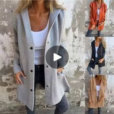 15K views · 82 reactions | ✨Casual Single Breasted Hooded Jacket | 👗 Cozy Meets Chic! Discover the perfect blend of style and warmth with our mid-long jacket. Ideal for any occasion! | By July StoreFacebook Autumn Cozy, Single Breasted, Hooded Jacket, Cool Things To Buy, Bee, My Style