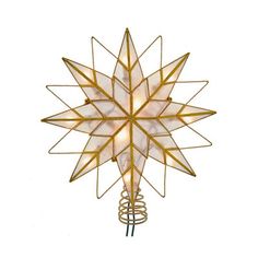 a lighted christmas star on a white background