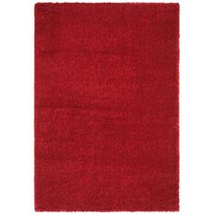 a red rug on a white background with no one in the room to see it