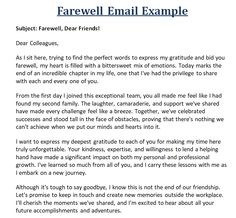 a letter to someone about their email