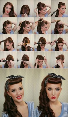 Halloweenský Makeup, Super Easy Hairstyles, Long Hair Tutorial, Pin Up Hair, Hairstyle Gallery