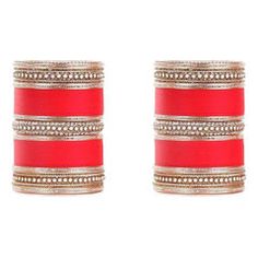 Gold Rodium Polish Red and Maroon color Bangles in Metal Alloy studded with Artificial Wedding Chura, Metal Bangles, Stone Work, Maroon Color, Cz Diamond, Brass Metal, Orange Color, Bangles, Blue Color