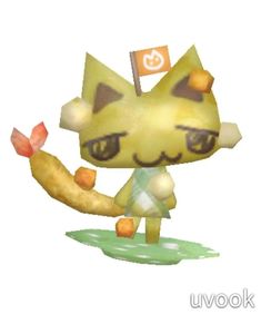 an animal crossing character holding a banana