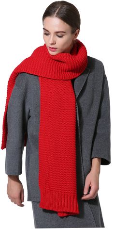 PRICES MAY VARY. Cashmere-like 100% Acrylic scarf, super soft durable material makes this product comfortable and lasting. Warm fluffy thick winter knit scarf. Various fashion colors meet different requirements. Measures: Solid Knit: 70.9"L x 13.4"W; Colorblock: 80.7"L x 13.4"W One size fits all, woven scarf for women, men, girls, boys An idea gift for family and friends in Christmas, birthday and every happy time! Cable-knit scarf with NEOSAN tag, all scarves are well packed in reusable zippere Winter Knit Scarf, Cable Knit Scarf, Woven Scarf, Snow Wear, Zippered Bag, Chunky Knit Blanket, Dress Gloves, Knit Wrap, Scarf For Women