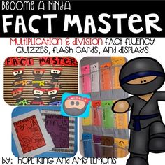 a poster with an image of a man in ninja gear and the words fact master