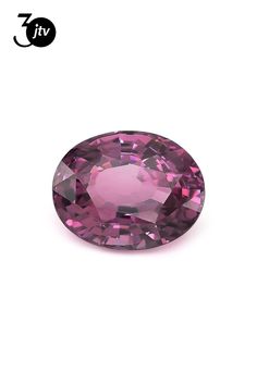 an oval shaped pink diamond on a white background