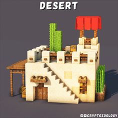 an image of a desert house made out of paper