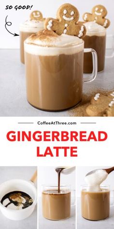 gingerbread latte recipe with coffee and sugar