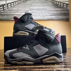 Good Pre Owned Condition Men’s Size 8 Toe Boxes Are Clean No Markings Midsoles Are Scuff Free Bottoms Are Clean As Seen Uppers Are Clean No Cuts Or Tears Box Is In Good Condition Nike Air Jordan 6, Air Jordan 6, Jordan 6, Jordans For Men, Jordan Shoes, Nike Air Jordan, Black Grey, Air Jordan, Nike Shoes