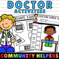 doctor activities for kids to help them learn how to read and practice their writing skills