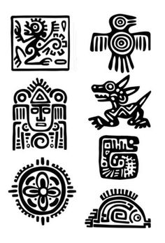 an image of different designs in black and white