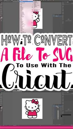 how to convert a file to svg to use with the crict tool