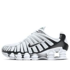 Nike Shox TL 'Platinum' AV3595-102 (SNKR/Gradient) Shox Shoes, Nike Shox Tl, Nike Shox Shoes, Nike Shox Nz, Ozweego Adidas, Futuristic Shoes, Adidas Sl 72, Nike Vomero, Nike Air Max 98