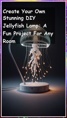 Transform your space with a mesmerizing DIY jellyfish lamp! This fun project is perfect for adding a unique touch to any room. Follow our step-by-step guide to create your own stunning jellyfish lamp using simple materials. Whether you're decorating a bedroom, office, or living area, this DIY jellyfish lamp will captivate and inspire. Discover how to bring a calming underwater ambiance into your home with this creative craft! Diy Jellyfish Lamp, Diy Driftwood, Creative Craft, Unique Lamps