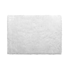 a white rug on a white background