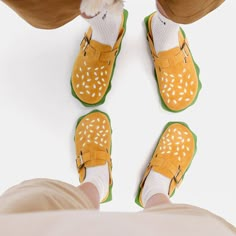 Burgerstock Unique Burgers, Sick Shoes, Weird Shoes, Crocs Fashion, Gucci Boots, Custom Design Shoes, Fluffy Socks, Aesthetic Streetwear, Heels Sneakers