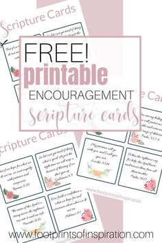 the free printable card for encouraging cards