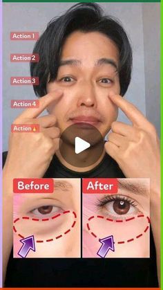 Face Yoga Exercises Eyes, Face Yoga Eyes, Face Massage Tutorial, Face Lift Exercises, Face Massage Anti Aging, Facial Massage Routine, Face Yoga Exercises, Face Yoga Facial Exercises, Clear Healthy Skin