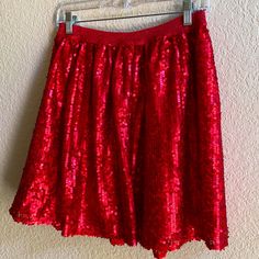 Adorable And Fun Sequin Skirt For Your Twirling Girlie! Perfect For July 4, Valentine’s Day Or Christmas. New With Tags From Non Smoking Home. Has Liner Under Top Layer Of Sequins As Pictured. Red Christmas Party Skirt, Red Festive Skirt For Spring, Red Christmas Skirt For Festive Occasions, Red Festive Holiday Skirt, Red Holiday Festive Skirt, Red Skirt For Christmas Holiday, Festive Red Skirt For Christmas, Red Skirt For Winter Holiday, Festive Red Holiday Skirt