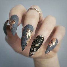 Nail Artwork, Stiletto Nail Art, Classy Nail Designs, Fantasy Nails, Stiletto Nails Designs, Super Nails, Design Nails, Ideas Nails, Trendy Nail Art