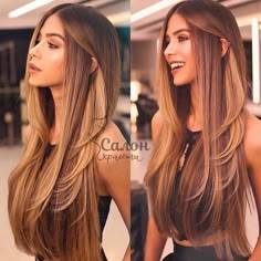 Latest Hair Color, Brunette Balayage Hair, Long Hair Color, Brown Hair Balayage, Long Layered Hair, Haircuts For Long Hair, Long Straight Hair, Hair Inspo Color, Long Hair Cuts