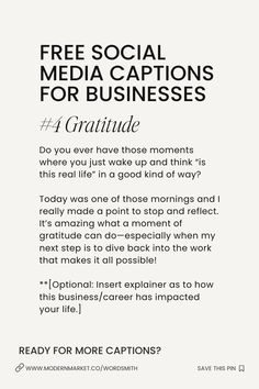 FREE Instagram Captions for Businesses + Social Media Marketing Strategy Website Checklist, Brand Manager, Social Media Content Strategy, February Ideas, Social Media Tools, Get More Clients, Social Media Management Services, Social Media Marketing Plan, Small Business Social Media