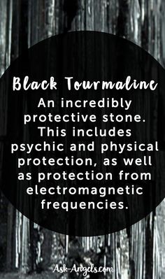 Black tourmaline is well known to be an incredibly protective stone. This includes psychic and physical protection, as well as protection from electromagnetic frequencies. #emf #crystals Emf Crystals, Black Tourmaline Meaning, Tourmaline Meaning, Protection Crystals, Crystal Magic