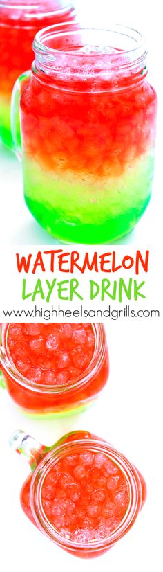 watermelon layer drink recipe with text overlay