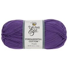 yarn bee fundimenal cotton purple