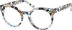 Zenni Womens Round Prescription Eyeglasses Pattern Tortoiseshell Plastic 4438339 Optical Glasses Women, Round Prescription Glasses, Round Eyeglasses Frames, Eye Prescription, Zenni Optical, Fashion Eye Glasses, Round Glasses, Round Eyeglasses, Eye Wear