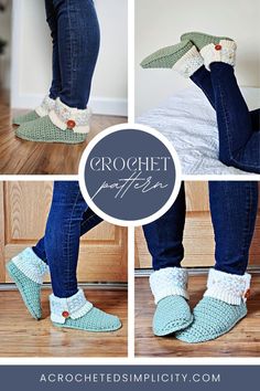 crochet patterns for slippers and booties that are easy to knit, perfect for beginners