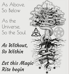 a poster with an image of a tree and the words as above, so below