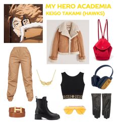 My Hero Academia Casual Outfits, Mha Halloween Costumes, My Hero Academia Cosplay Diy, Hawks Without Jacket, My Hero Academia Crochet Pattern, Mha Cosplay Ideas, Hawks Outfit, Mha Inspired Outfits