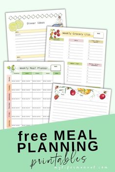 Meal planning free printables for beginners. Grocery list and instant pot recipes plus healthy meal planning guide. Keto Menu Plan, Meal Plan Grocery List, Weekly Menu Planners, Menu Planner