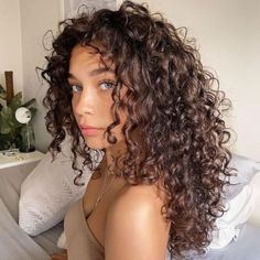 Long Curly Haircuts, Highlights Curly Hair, Brown Curly Hair, Colored Curly Hair, Hairdos For Curly Hair