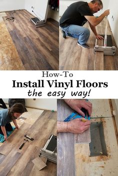 how to install vinyl flooring the easy way with pictures and instructions on how to install vinyl floors