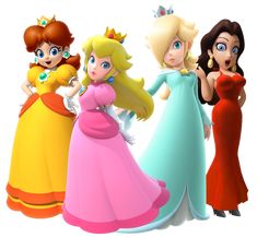 the princesses are all dressed up in their dresses