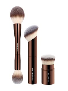 Coffee Brown  Collar  ABS  Foundation Brushes Embellished   Beauty Tools Travel Makeup Brushes, Face Makeup Brush, Liquid Makeup, Highlighter Brush, Eye Makeup Brushes, Contour Brush, Eyeliner Brush, Foundation Brush, Blush Brush