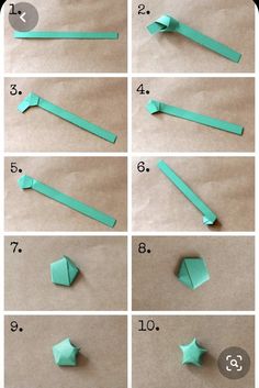 step by step instructions to make origami stars