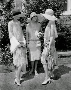 1920's Women In Hats, Women In Dresses, Vintage Foto's, Edward Steichen, Three Women