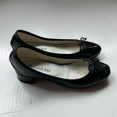 Gently Yse - Excellent Condition Repetto Ballet Flats Repetto, Red Repetto, Repetto Camille, Repetto Ballet Flats Black, Repetto Shoes, Black Patent Heels, Black Heel, Ballet Flat, Every Girl